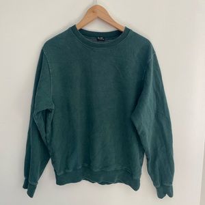 Brandy Melville washed green crewneck sweatshirt